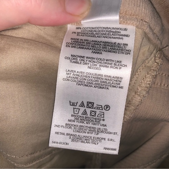 Brooks Brothers Natalie Fit Corduroy Pants 6 - Picture 5 of 11